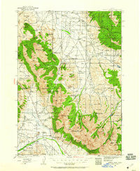 Borah Peak 1935 topographic map thumbnail