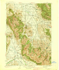 Borah Peak 1938 topographic map thumbnail
