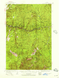 Buffalo Hump 1931 topographic map thumbnail
