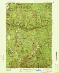 Buffalo Hump 1934 topographic map thumbnail