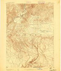 Camas Prairie 1892 topographic map thumbnail