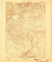 Camas Prairie topographic map thumbnail