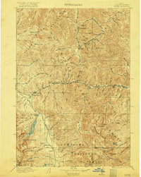 Custer 1922 topographic map thumbnail