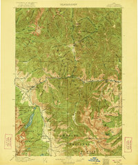 Custer 1922 topographic map thumbnail