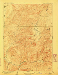 Garden Valley 1909 topographic map thumbnail