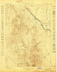 Silver City 1898 topographic map thumbnail