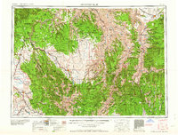 Grangeville 1959 topographic map thumbnail