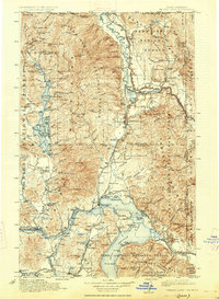 Priest Lake topographic map thumbnail