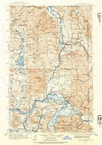 Priest Lake 1911 topographic map thumbnail