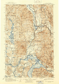 Priest Lake 1913 topographic map thumbnail