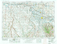 Twin Falls 1955 topographic map thumbnail