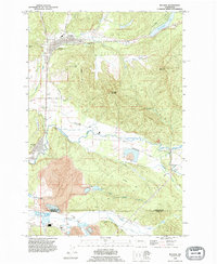 Bucoda 1990 topographic map thumbnail
