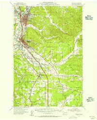 Centralia 1954 topographic map preview