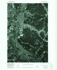 Centralia 1975 topographic map preview