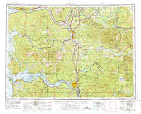 Hoquiam 1958 topographic map thumbnail