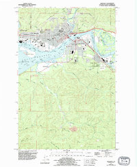 Aberdeen 1957 topographic map preview