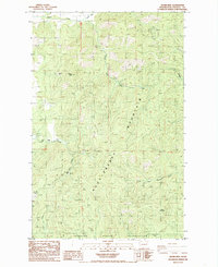 Adams Mtn 1985 topographic map thumbnail