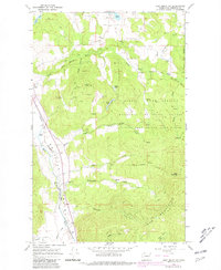 Addy Mountain 1965 topographic map thumbnail