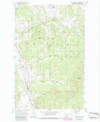 Addy Mountain 1965 topographic map thumbnail