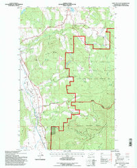 Addy Mountain 1992 topographic map thumbnail