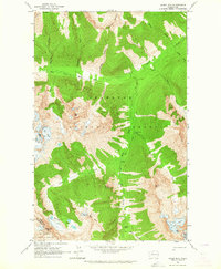 Agnes Mtn 1963 topographic map thumbnail
