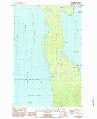 Allens Bay 1984 topographic map thumbnail
