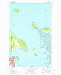 Anacortes North 1973 topographic map thumbnail