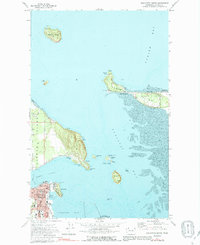 Anacortes North 1973 topographic map thumbnail