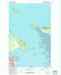 Anacortes North 1973 topographic map thumbnail