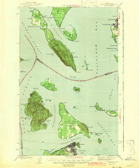 Anacortes 1943 topographic map thumbnail