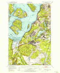 Anderson Island 1948 topographic map thumbnail