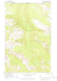 Ashnola Pass 1969 topographic map thumbnail