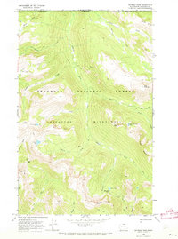 Ashnola Pass 1969 topographic map thumbnail