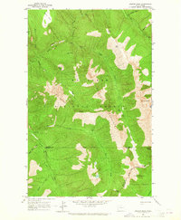 Azurite Peak 1963 topographic map thumbnail