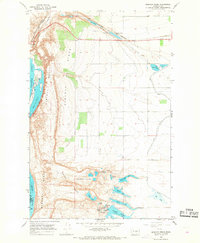 Babcock Ridge 1966 topographic map thumbnail