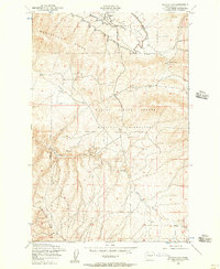 Badger Gap 1953 topographic map thumbnail