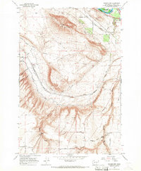 Badger Mtn topographic map thumbnail