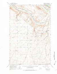 Badger Mtn 1965 topographic map thumbnail
