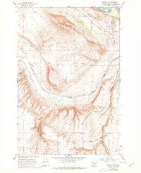 Badger Mtn 1965 topographic map thumbnail