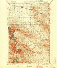 Badger Pocket 1943 topographic map thumbnail