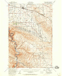 Badger Pocket 1953 topographic map thumbnail