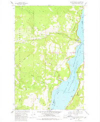 Bangs Mountain 1969 topographic map thumbnail