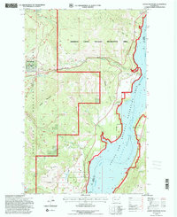 Bangs Mountain 1992 topographic map thumbnail