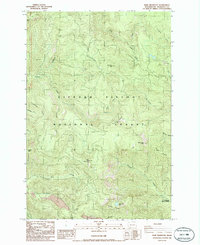 Bare Mountain 1986 topographic map thumbnail
