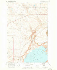 Barker Canyon 1968 topographic map thumbnail
