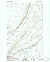 Basin City 1986 topographic map thumbnail