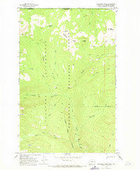 Bauerman Ridge 1969 topographic map thumbnail