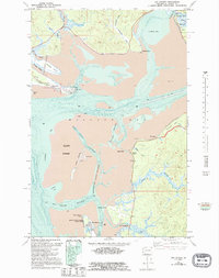 Bay Center 1957 topographic map thumbnail