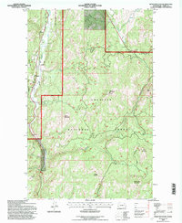 Bear Mountain 1992 topographic map thumbnail