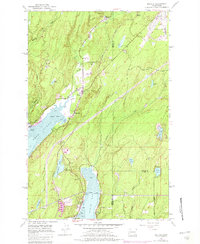 Belfair 1953 topographic map thumbnail